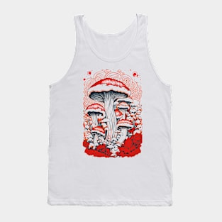 Red Mushrooms Tank Top